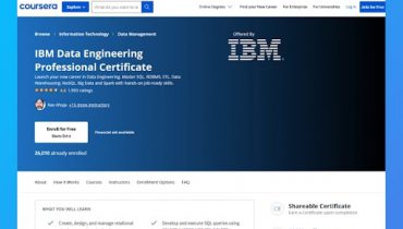 [Coursera] Chứng chỉ chuyên nghiệp về Kỹ thuật dữ liệu của IBM