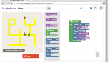 Web học lập trình game Blockly